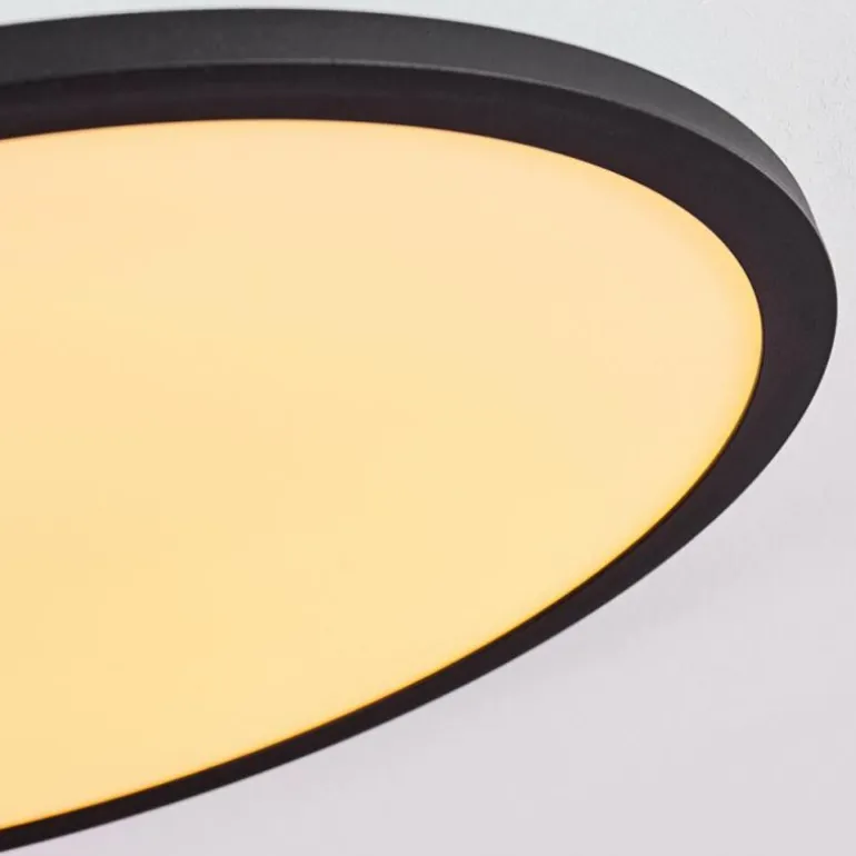 Plafonnier Nexo LED Noir, 1 lumière, Télécommandes