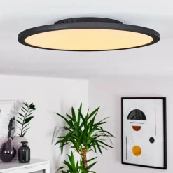 Plafonnier Nexo LED Noir, 1 lumière, Télécommandes