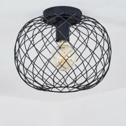 Plafonnier Nordslesvig Noir, 1 lumière