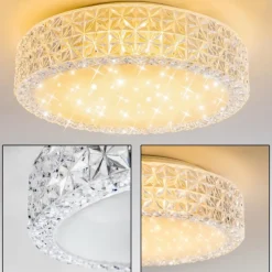 Plafonnier Norra LED Blanc, 1 lumière
