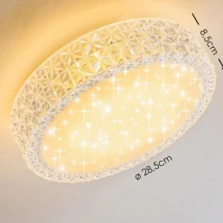 Plafonnier Norra LED Blanc, 1 lumière