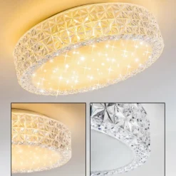 Plafonnier Norra LED Blanc, 1 lumière