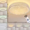 Plafonnier Norra LED Blanc, 1 lumière, Télécommandes
