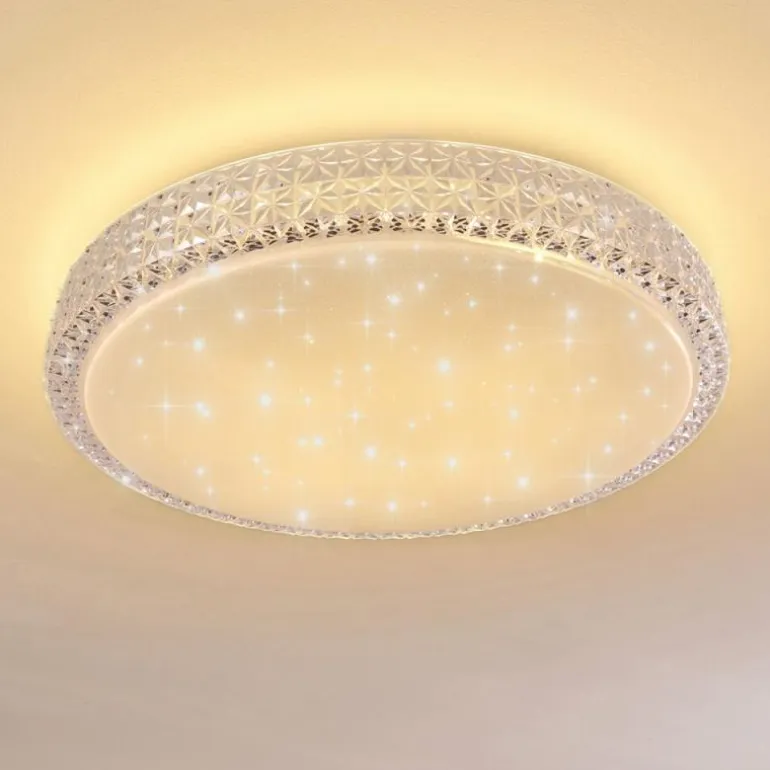 Plafonnier Norra LED Blanc, 1 lumière, Télécommandes