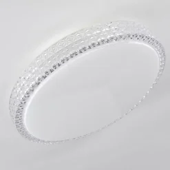 Plafonnier Norra LED Blanc, 1 lumière, Télécommandes