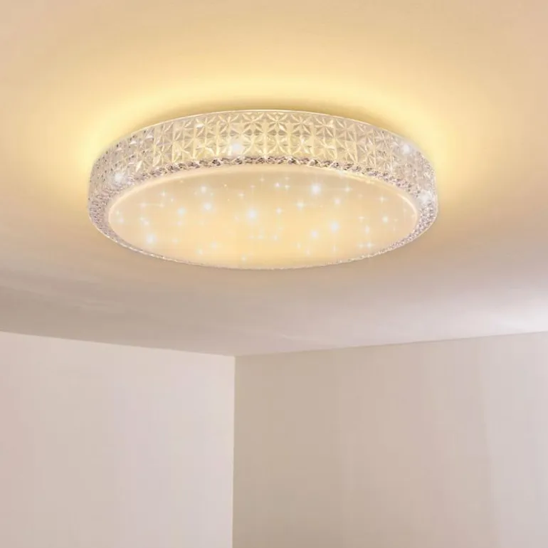 Plafonnier Norra LED Blanc, 1 lumière, Télécommandes