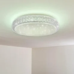 Plafonnier Norra LED Blanc, 1 lumière, Télécommandes