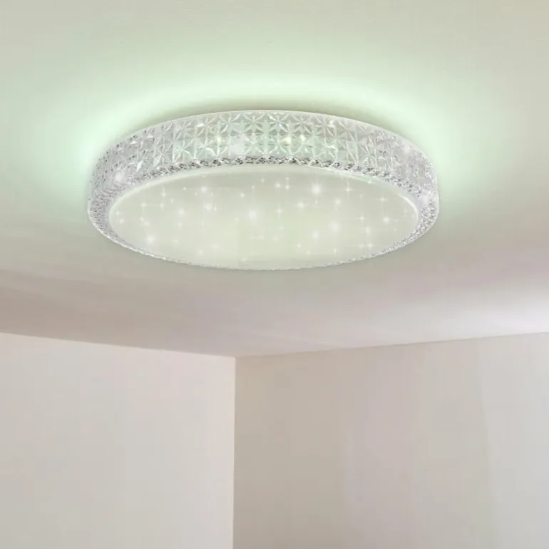 Plafonnier Norra LED Blanc, 1 lumière, Télécommandes