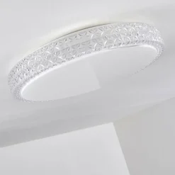 Plafonnier Norra LED Blanc, 1 lumière, Télécommandes