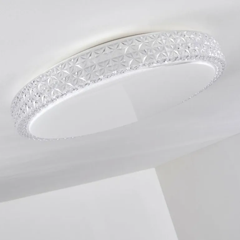 Plafonnier Norra LED Blanc, 1 lumière, Télécommandes