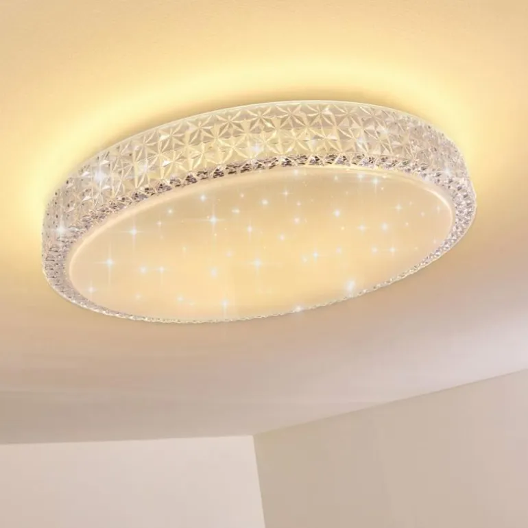 Plafonnier Norra LED Blanc, 1 lumière, Télécommandes