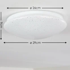 Plafonnier Norton Star LED Blanc, 1 lumière, Télécommandes, Changeur de couleurs