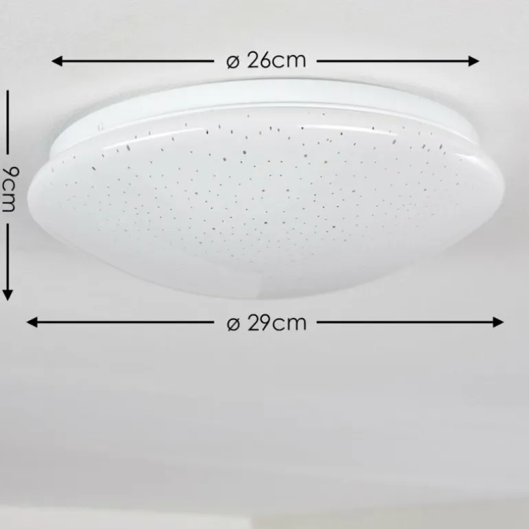 Plafonnier Norton Star LED Blanc, 1 lumière, Télécommandes, Changeur de couleurs