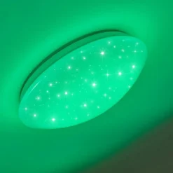 Plafonnier Norton Star LED Blanc, 1 lumière, Télécommandes, Changeur de couleurs