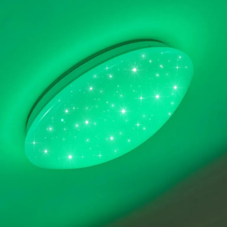 Plafonnier Norton Star LED Blanc, 1 lumière, Télécommandes, Changeur de couleurs