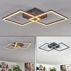 Plafonnier Obo LED Noir, 1 lumière