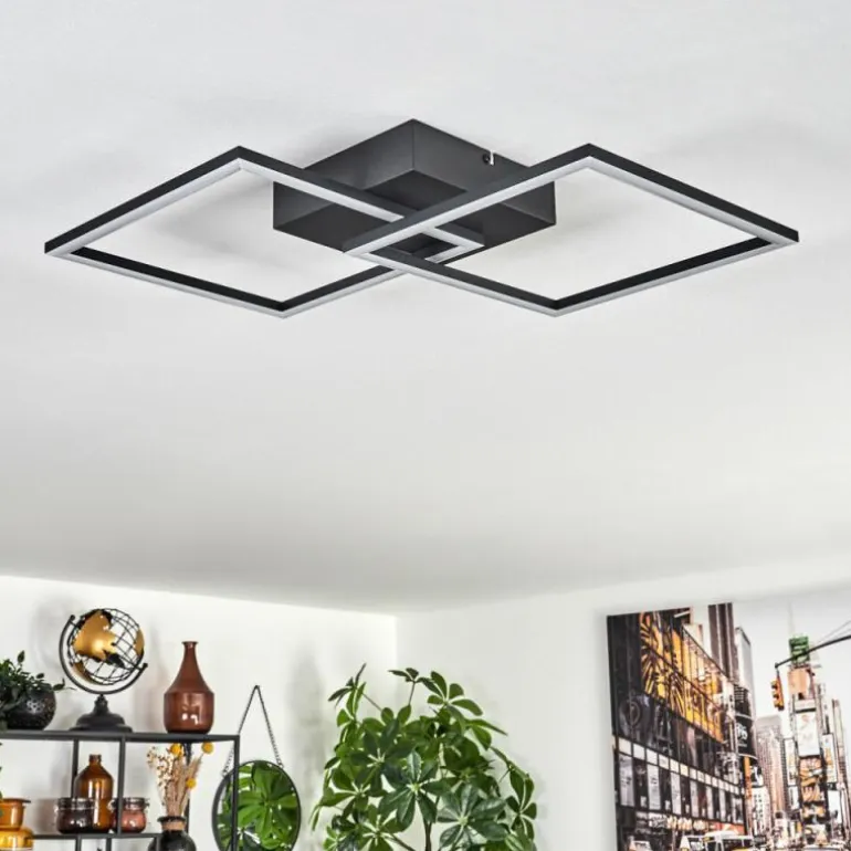 Plafonnier Obo LED Noir, 1 lumière
