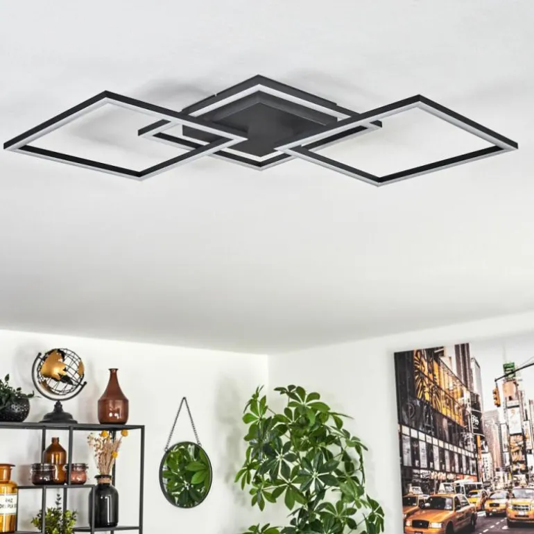 Plafonnier Obo LED Noir, 1 lumière