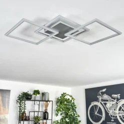 Plafonnier Obo LED Titane, 1 lumière