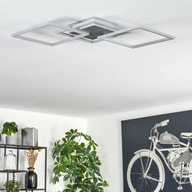 Plafonnier Obo LED Titane, 1 lumière