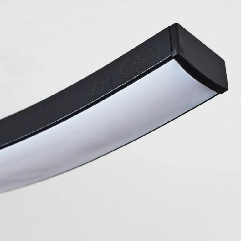 Plafonnier Odda LED Couleur bois, Noir, 2 lumières