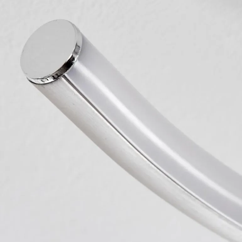 Plafonnier Olok LED Nickel mat, 1 lumière, Télécommandes