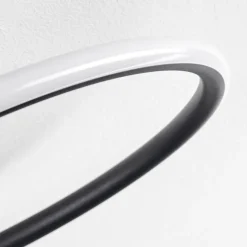Plafonnier Olok LED Noir, 1 lumière, Télécommandes