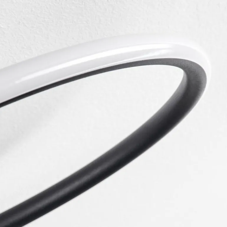 Plafonnier Olok LED Noir, 1 lumière, Télécommandes