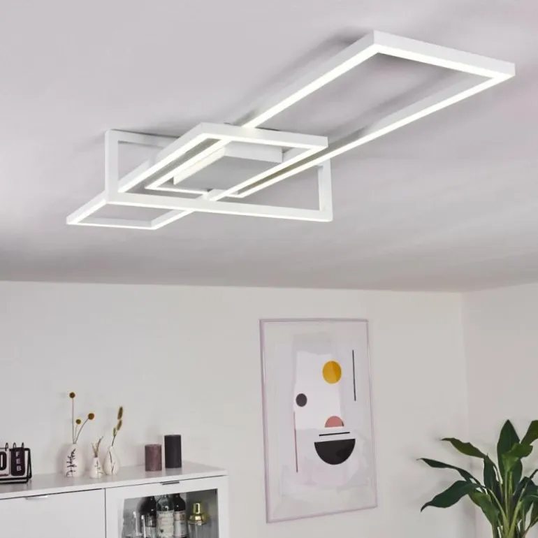 Plafonnier Omega LED Blanc, 1 lumière