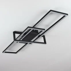 Plafonnier Omega LED Noir, 1 lumière