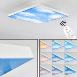 Plafonnier Onlaj LED Blanc, 1 lumière, Télécommandes