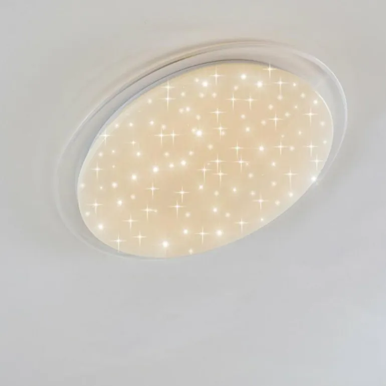 Plafonnier Oranki LED Blanc, 1 lumière, Télécommandes