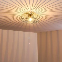 Plafonnier Oravi Gris, Argenté, 1 lumière