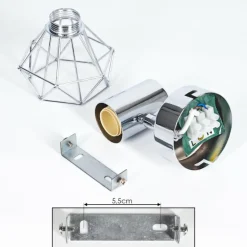 Plafonnier Orebro Chrome, 1 lumière