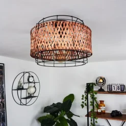 Plafonnier Otta Noir, 1 lumière
