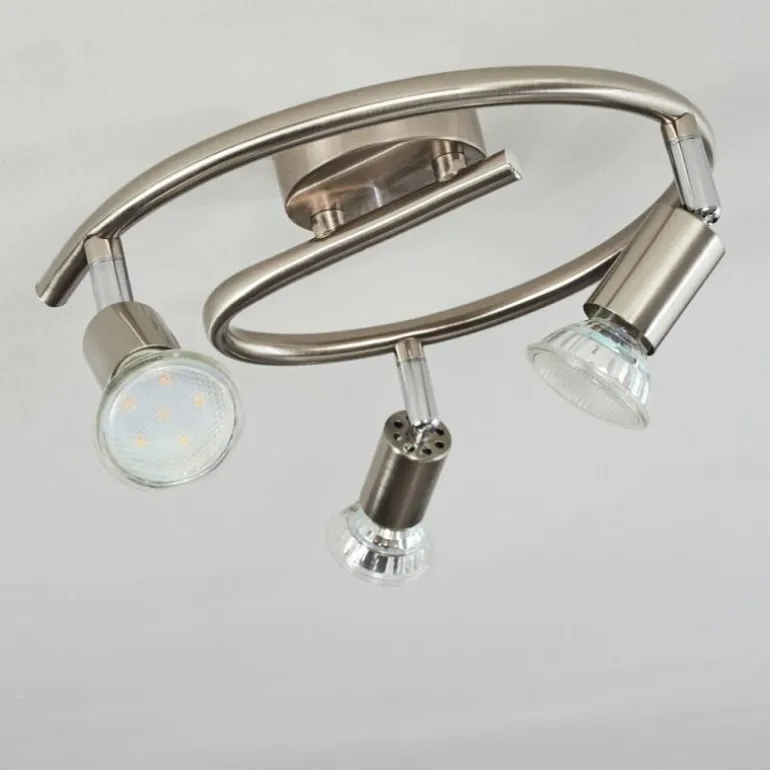 Plafonnier Oula LED Nickel mat, 3 lumières