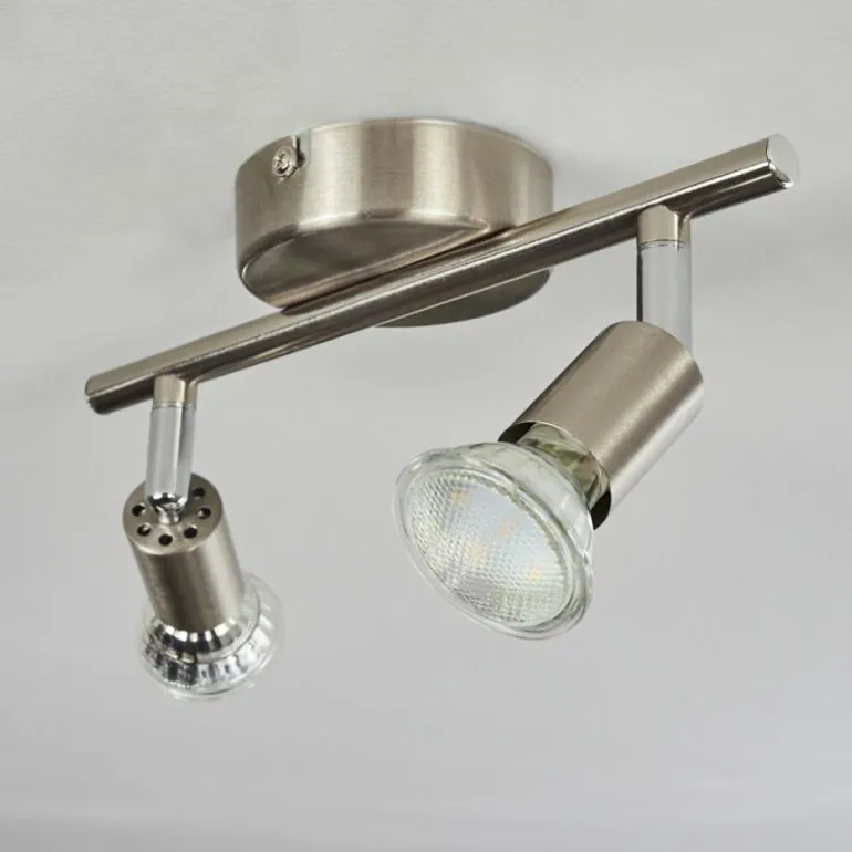 Plafonnier Oula LED Nickel mat, 2 lumières