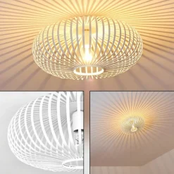 Plafonnier Ovari Blanc, 1 lumière