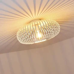 Plafonnier Ovari Blanc, 1 lumière