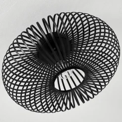 Plafonnier Ovari Noir, 1 lumière