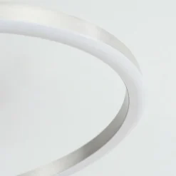Plafonnier Ovasta LED Nickel mat, 1 lumière, Télécommandes