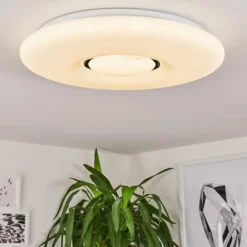 Plafonnier Page LED Blanc, 2 lumières, Télécommandes, Changeur de couleurs