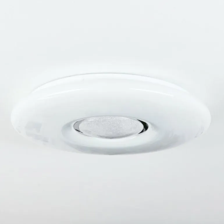 Plafonnier Page LED Blanc, 2 lumières, Télécommandes, Changeur de couleurs