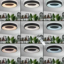 Plafonnier Palanko LED Blanc, 1 lumière, Télécommandes