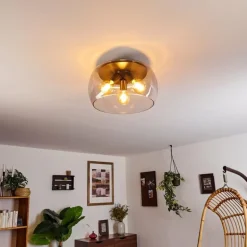 Plafonnier Palibatz Anthracite, 3 lumières