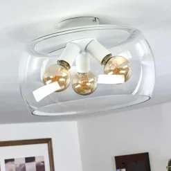 Plafonnier Palibatz Blanc, 3 lumières