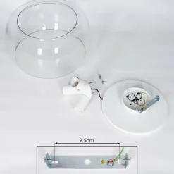 Plafonnier Palibatz Blanc, 3 lumières