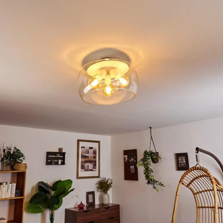 Plafonnier Palibatz Blanc, 3 lumières