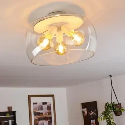 Plafonnier Palibatz Blanc, 3 lumières