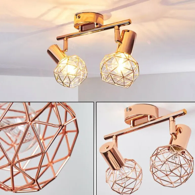 Plafonnier Palmira Cuivre, 2 lumières